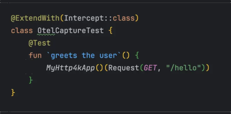 Add Intercept to your tests